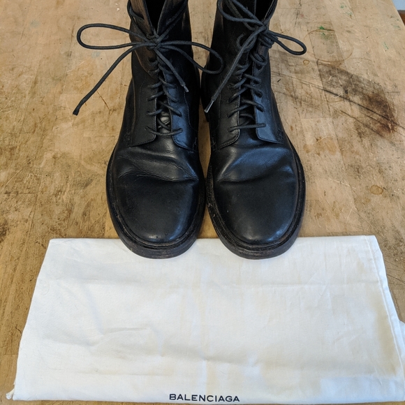 balenciaga combat boots